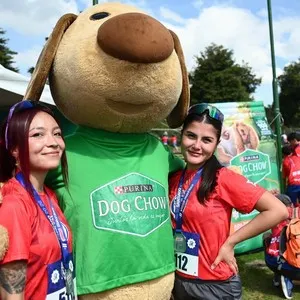 Mascotas jugando en el stand de DogShow Bimbo Global Race