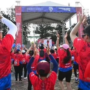 Participantes preparándose para la Bimbo Global Race 2026