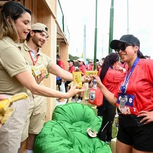 Corredores disfrutando el espacio de Sasinismo