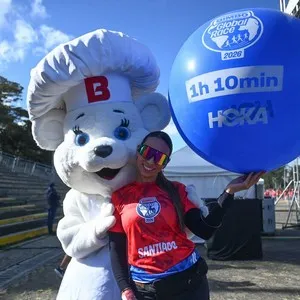 Pacers guiando a los participantes de la Bimbo Global Race