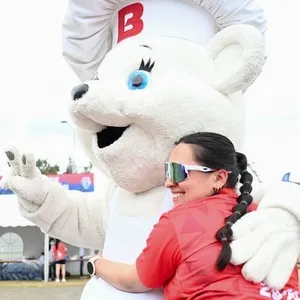 Familias disfrutando la jornada de la Bimbo Global Race