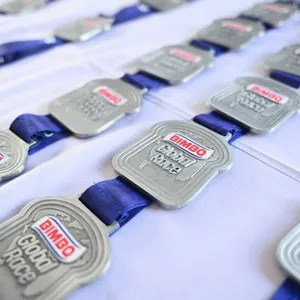 Participantes celebrando durante la Bimbo Global Race