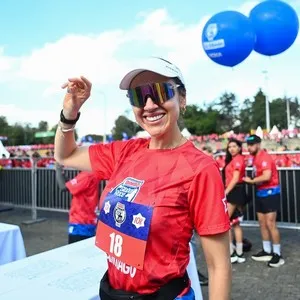 Corredores disfrutando las actividades de la Bimbo Global Race