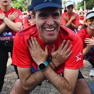 Corredores disfrutando el recorrido de la carrera Bimbo Global Race 2026