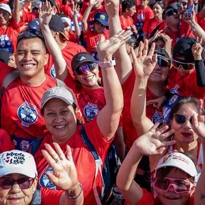 Familias corriendo en Bimbo Global Race 2026