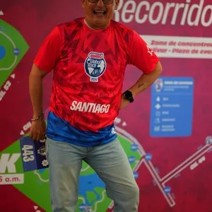 Atletas recibiendo su kit de participante en la Bimbo Global Race 2026