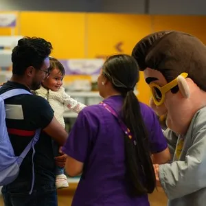 Visitantes preparándose para la Bimbo Global Race 2026