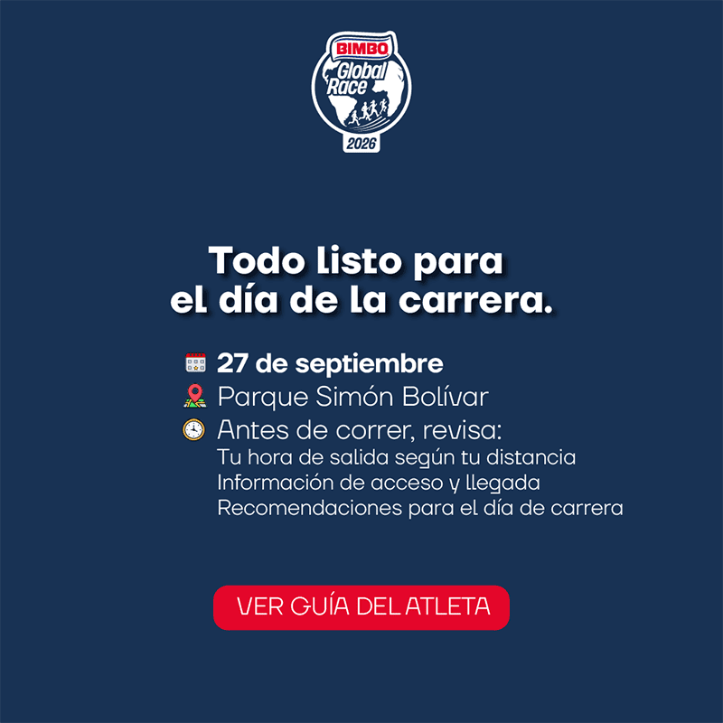 Guía del atleta Bimbo Global Race 2026