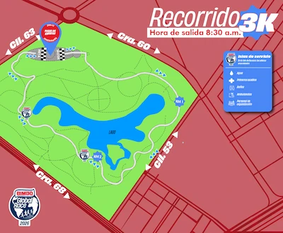 recorrido 10K Bimbo Global Race Colombia 2026